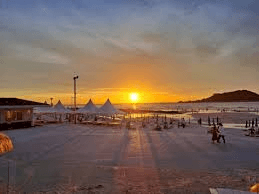 제주도 협재 해변과 해질녘 풍경